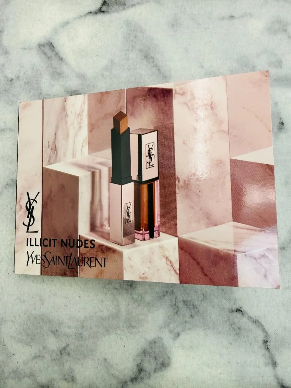 Yves Saint Laurent Beauty Set-6xIllicit Nudes Glow Matte&Vernis A Levres-2pc-NEW